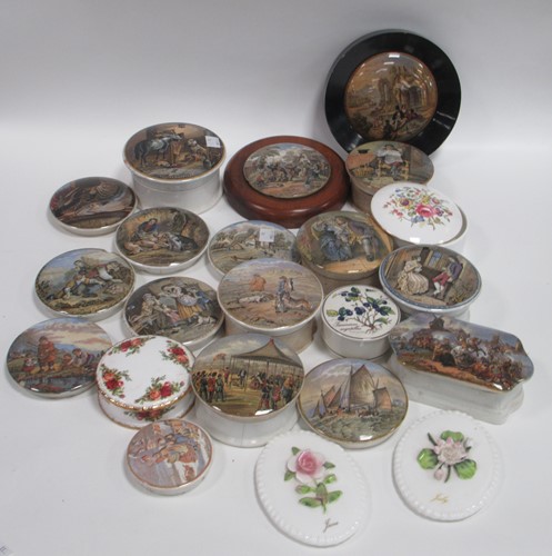 Lot 53 - Collection of Victorian pot lids; to include...