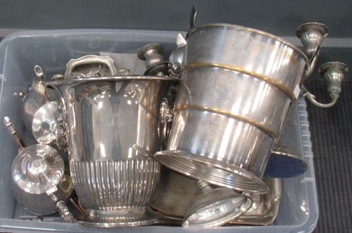 Lot 258 - A large quantity of silver plated wares to...