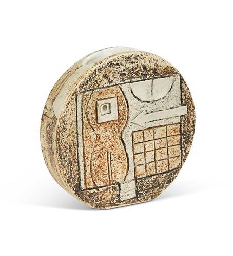 Lot 93 - Louise Jinks at Troika, a small wheel vase
