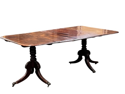 Lot 600 - An early 19th century mahogany twin pedestal...