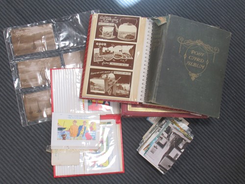 Lot 173 - Old postcards - a collection including ships...