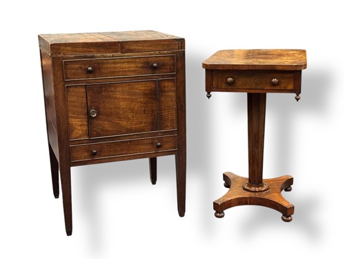 Lot 575 - An early Victorian mahogany lamp table with...