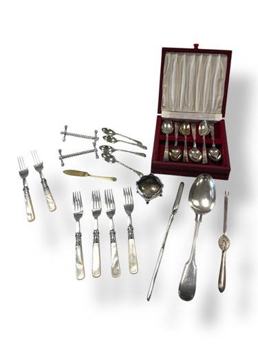 Lot 267 - A collection of silver plated items including...