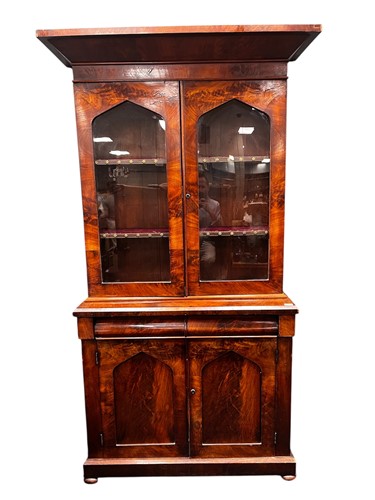 Lot 578 - An early Victorian mahogany bookcase, in the...