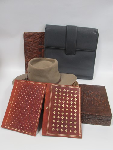 Lot 217 - Three walking sticks, Olney Panama hat,...