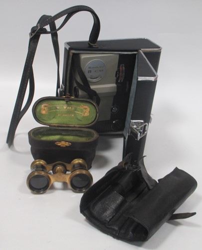 Lot 223 - A set of horse hoof instruments in leather...