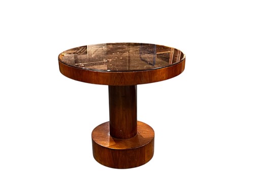 Lot 660 - A 20th century mirror topped walnut occasional...