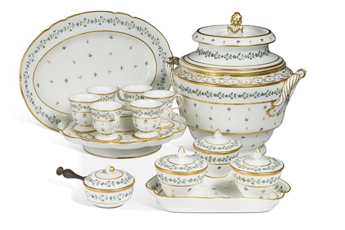 Lot 562 - A Paris, Duc d'Angoulême part service, circa 1800