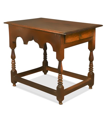 Lot 410 - An oak side table, early 18th century