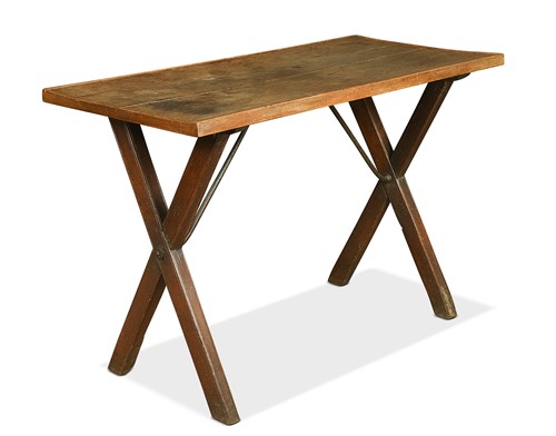 Lot 408 - An ash and oak tavern table, mid 19th century