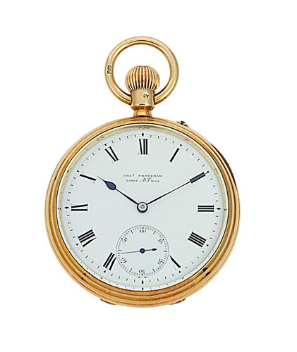 Lot 216 - Charles Frodsham, London - A late 19th century 18ct gold open faced pocket watch