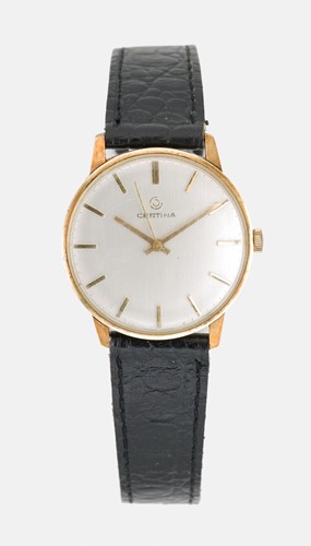 Lot 242 - Certina - A 14ct gold wristwatch