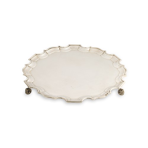Lot 438 - A George V silver salver
