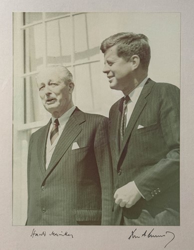 Lot 18 - John F. Kennedy and Harold McMillan