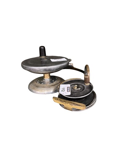 Lot 112 - A Hardy Bros 3" Sunbeam fly reel, together...