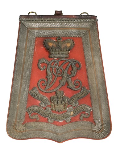 Lot 638 - A Royal Wiltshire Prince of Wales Own military sabretache, mid-19th century