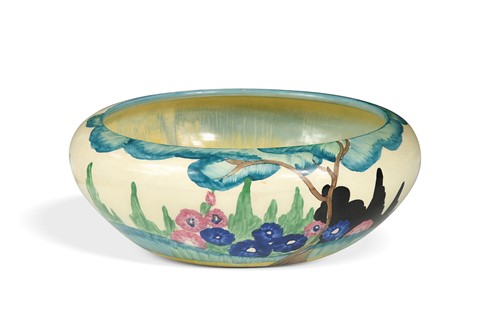 Lot 72 - A Clarice Cliff Bizarre bowl in the 'Sandon' pattern