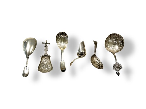 Lot 217 - A collection of caddy spoons including two...
