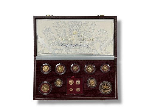 Lot 186 - Royal Mint - United Kingdom Golden Jubilee proof set in 22ct gold