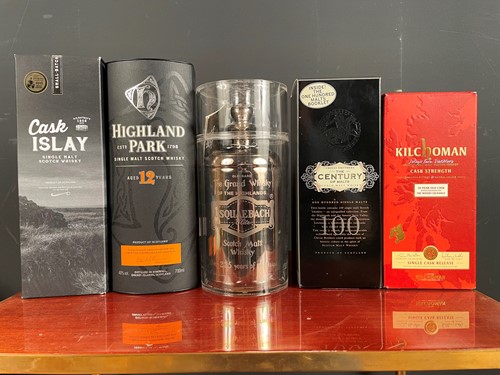 Lot 134 - Scotch Whisky, 5 bottles