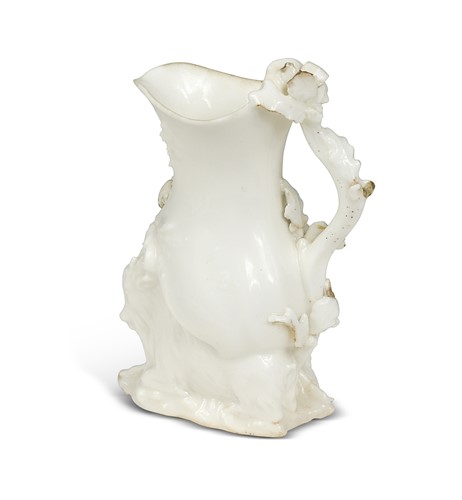 Lot 687 - A Chelsea goat and bee milk jug, circa 1745