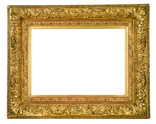 Lot 238 - A 19th century gilt picture frame, aperture...