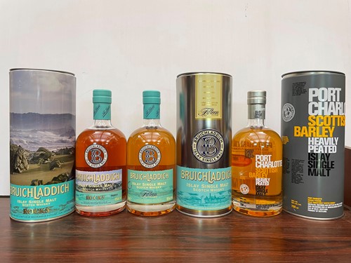 Lot 141 - Bruichladdich Islay Single Malt Scotch Whisky, 3 bottles