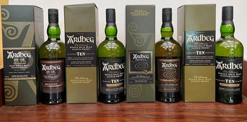 Lot 142 - Ardbeg The Ultimate Islay Single Malt Scotch Whisky, 4 bottles in boxes