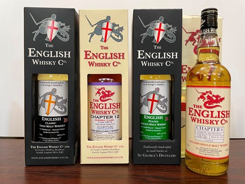 Lot 144 - The English Whisky Company, 4 bottles