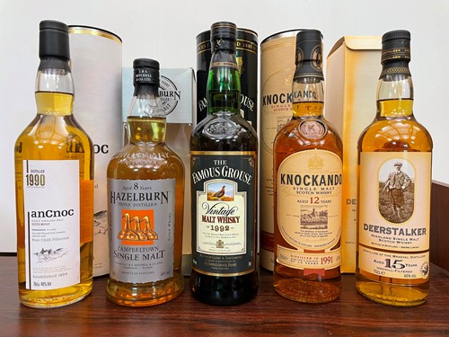Lot 150 - Scotch Whisky, 5 bottles