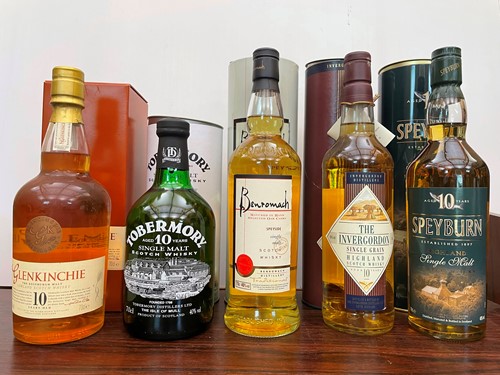 Lot 157 - Scotch Whisky, 5 bottles