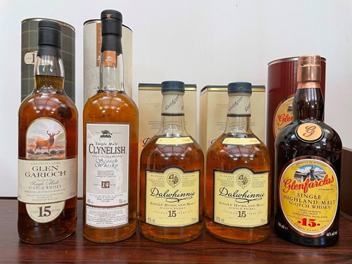 Lot 158 - Single Malt Scotch Whisky, 5 bottles