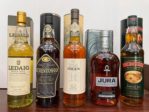 Lot 159 - Single Malt Scotch Whisky, 5 bottles