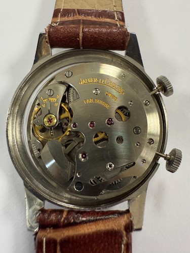 Lot 256 - Jaeger-LeCoultre - A steel 'Memovox' alarm wristwatch