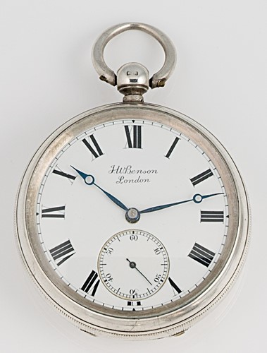 Lot 211 - J.W. Benson, London - A late 19th century silver open faced pocket watch