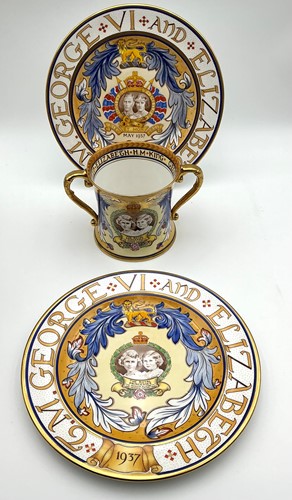Lot 11 - Shelley Commemoratives - A George VI loving...