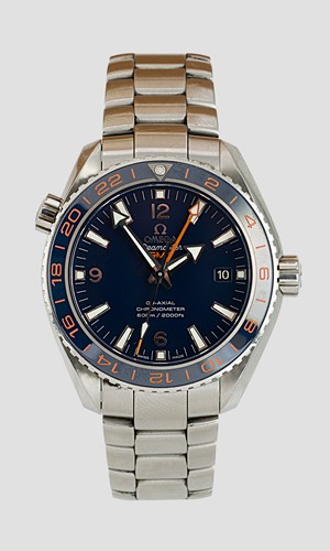 Lot 269 - Omega - A steel 'Seamaster 600 Planet Ocean GMT' wristwatch