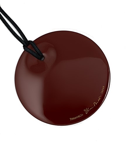 Lot 2 - Elsa Peretti for Tiffany & Co. - A dark red lacquer pendant