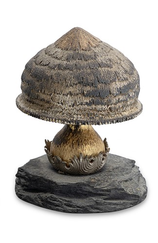 Lot 288 - Christopher Nigel Lawrence, a novelty silver and silver gilt surprise mushroom