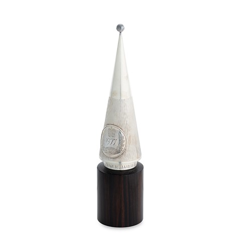 Lot Gerald Benney MBE (1930-2008), a silver commemorative silver jubilee trophy, 1977