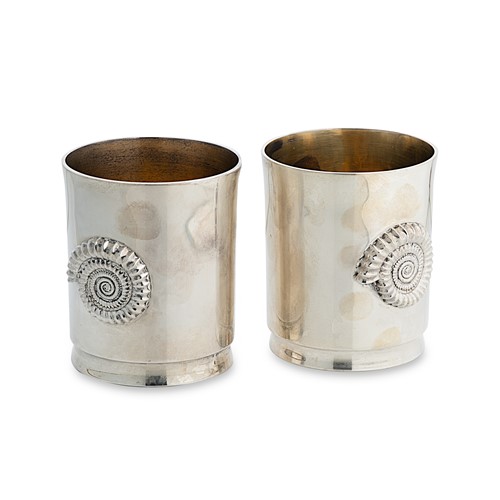 Lot 294 - Jocelyn Burton (1946-2020), a pair of silver beakers