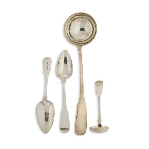 Lot 478 - A small collection of Scottish and Scottish provincial silver flatware