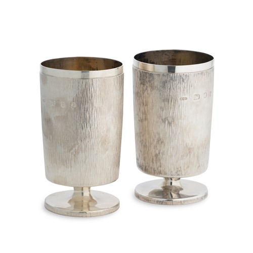 Lot 299 - Gerald Benney MBE (1930-2008), a pair of silver goblets