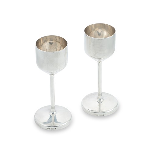 Lot 284 - Robert Welch (1929-2000), a pair of silver liqueur goblets