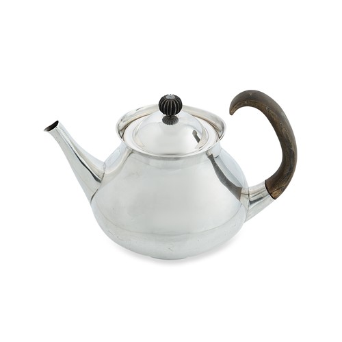Lot 275 - Eric Clements for Elkington, a silver teapot and cover