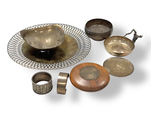 Lot 236 - A group of Modernist silver, to include