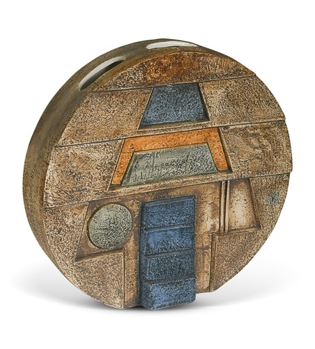 Lot 96 - Eleanor Winning at Troika, a large stoneware wheel vase