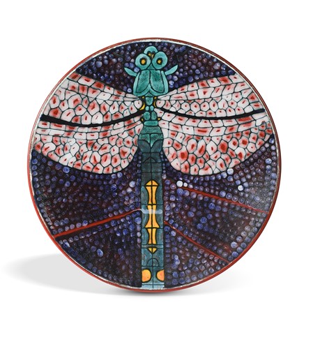 Lot 99 - Tony Morris for Poole Pottery, a large studio pottery charger