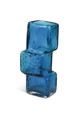 Lot 21 - Geoffrey Baxter for Whitefriars, a ‘Drunken Bricklayer’ glass vase