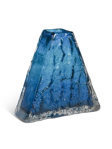 Lot 24 - Geoffrey Baxter for Whitefriars, a ‘Pyramid’ glass vase